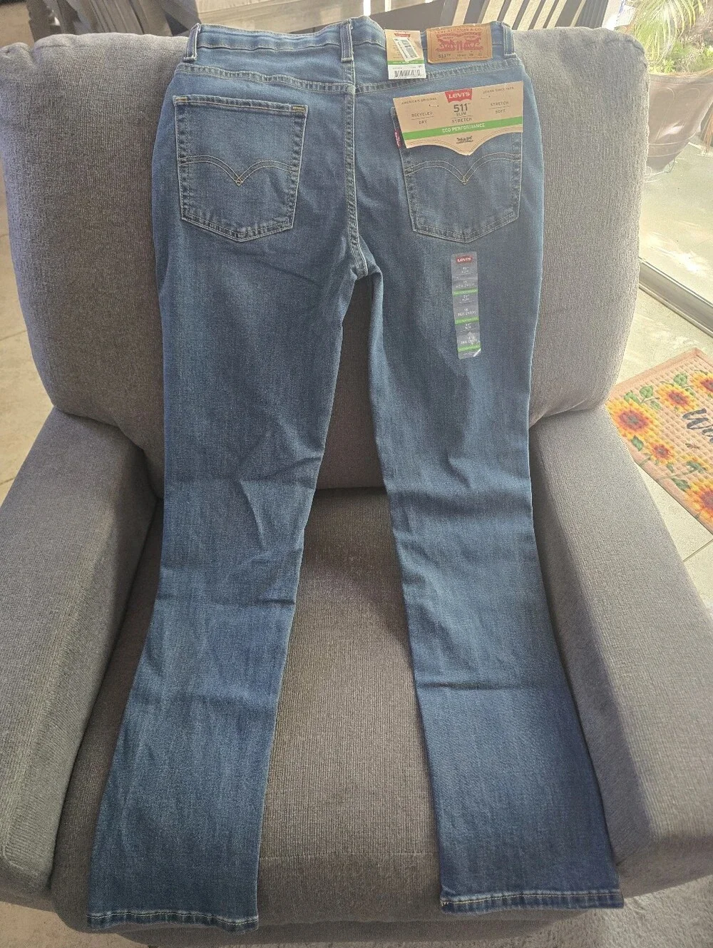Levi's Kids Flare Jeans in Medium Blue Wash